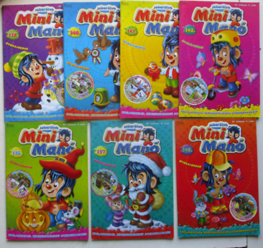 7 db Minimanó jóbarátok kifestőkönyv (136-143.)