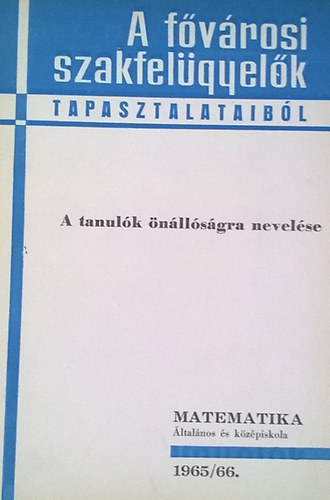 Tanulók önállóságra nevelése