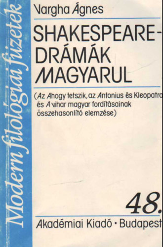 Vargha gnes - Shakespeare-drmk magyarul