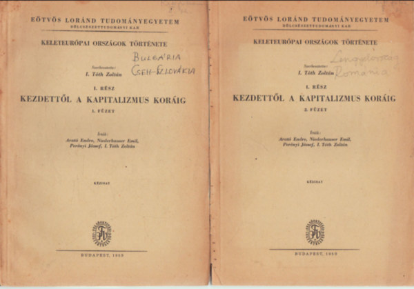 Kezdettől a kapitalizmus koráig. 1. füzet