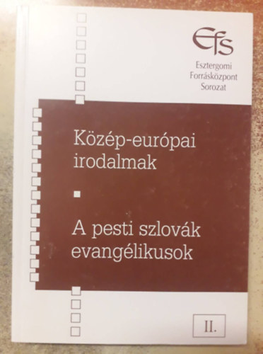 Halász Iván - Közép-Európai irodalmak - A pesti szlovák evangélikusok
