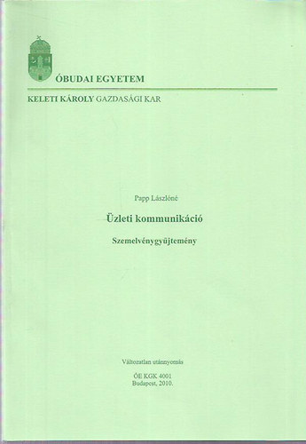 Papp Lszln - zleti kommunikci - Szemelvnygyjtemny