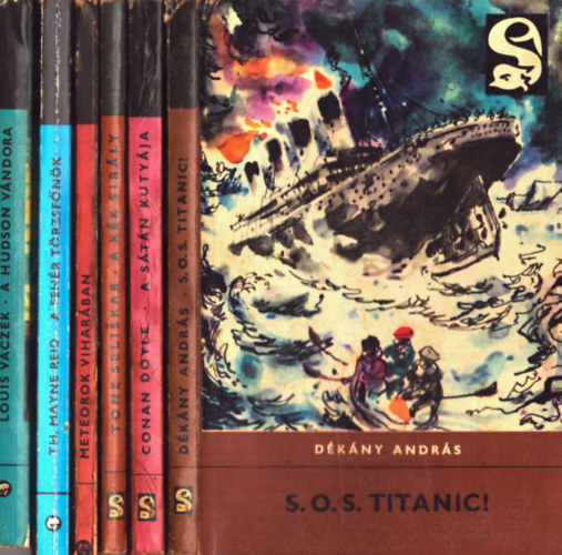 Louis Vaczek, Thomas Mayne Reid, Fantasztikus elbeszlsek, Dkny Andrs - 6 db Delfin knyv: A stn kutyja+ S.O.S. Titanic!+ A kk sirly+ Meteorok viharban+ A fehr trzsfnk+ A hudson vndora