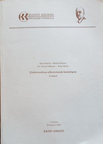 Elektronikus alkatrszek katalgus II.
