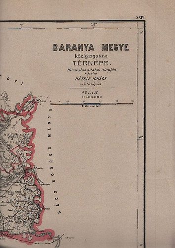 H�tsek Ign�cz - Baranya megye k�zigazgat�si t�rk�pe