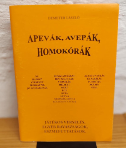 Demeter Lszl - Apevk, Avepk, homokrk