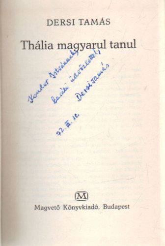 Dersi Tams - Thlia magyarul tanul