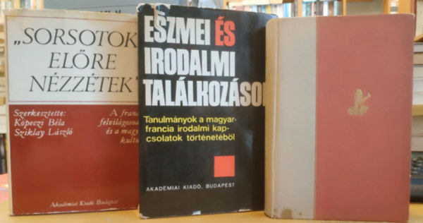 Rnay Gyrgy, Kpeczi Bla, Str Istvn, Sziklay Lszl - 3 db Francia irodalomelmlet: A francia renesznsz kltszete + Eszmei s irodalmi tallkozsok + "sorsotok elre nzztek"