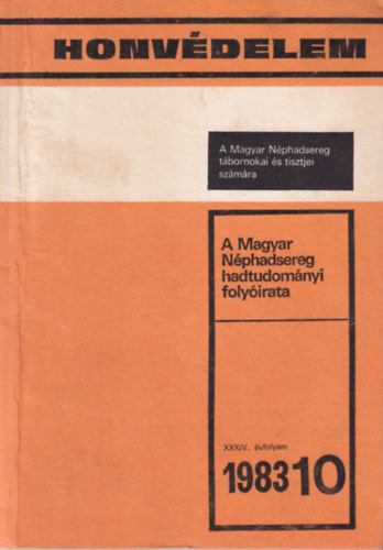 Udovecz György - Honvédelem 1983. 10. szám