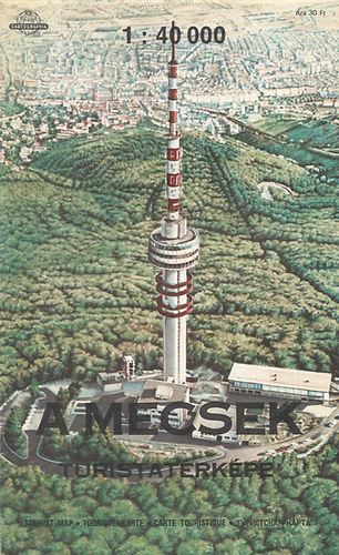 A Mecsek turistatrkpe 1:40000--1989  -es