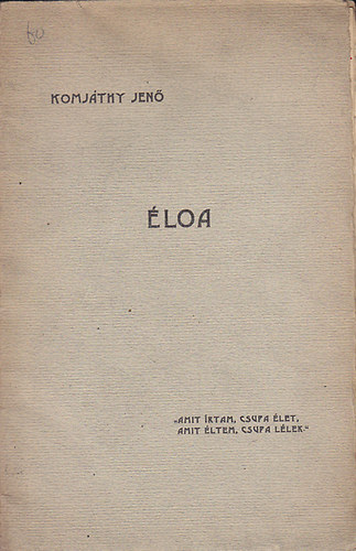 Komjthy Jen - loa nejhez irt kltemnyciklusa