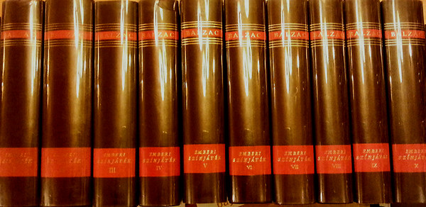 Balzac - Emberi sz�nj�t�k I-X. (Sz�mozott, b�r)