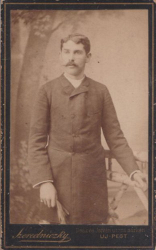 Szeredinczky: Bajszos férfi (6,5x10,5 cm) (vizitkártya)