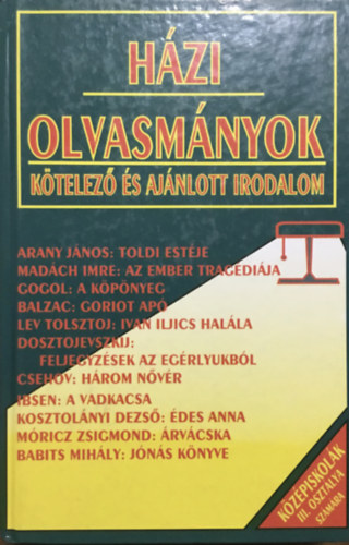 Forg�cs Anna-Osztovits Sz. - H�zi olvasm�nyok/k�telez� �s aj. irod./k�z�piskol�k III oszt.