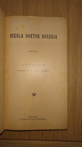 Guy Boothby - Nikola doktor bosszúja