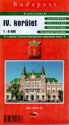 Budapest IV. kerlet vrostrkp 1:9 000