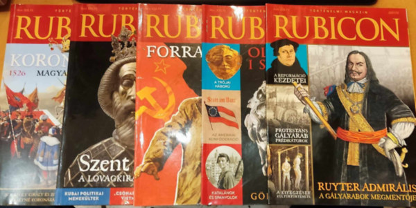 Rcz rpd (szerk.) - 5 db Rubicon trtnelmi magazin, szrvnyszmok, 2017-as vfolyambl