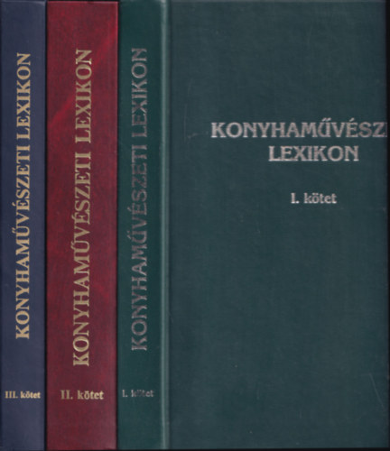 Hering Richard, Menyhárt Oszkár - Konyhaművészeti lexikon I-III. (dedikált)