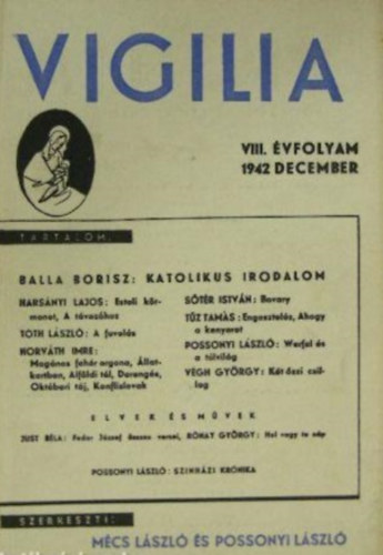 Possonyi L�szl� (szerk.), M�cs L�szl� (szerk.) - Vigilia VIII. �vfolyam 12. sz�m