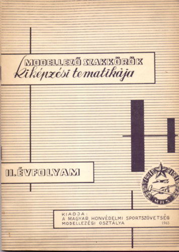 Hrsfalvi Sndor - Frigyes Ern - Modellez szakkrk kikpzsi tematikja II. vfolyam