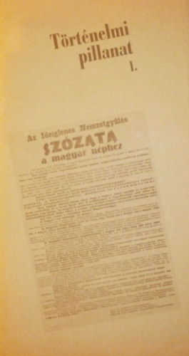 Dr. Mojzesn Szkely Katalin (szerk.) - Trtnelmi pillanat I-III.