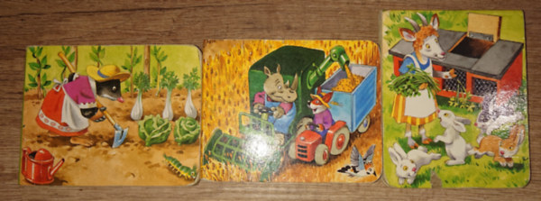 3 kedves minileporelló: A veteményeskert, Szerszámok és gépek, A nyúlketrec