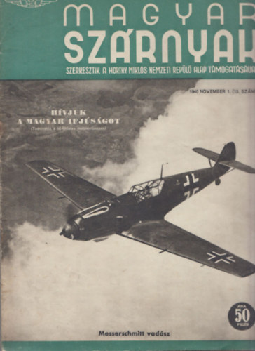 J�nosy Istv�n (szerk) - Magyar Sz�rnyak 1940/november 1. (13. sz�m)