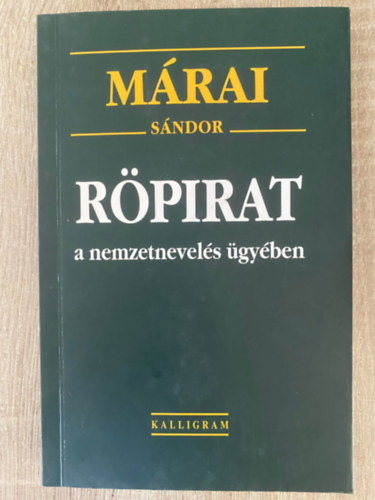 Mrai Sndor, Graf.: Ddor Istvn - Rpirat a nemzetnevels gyben (Sajt kppel)