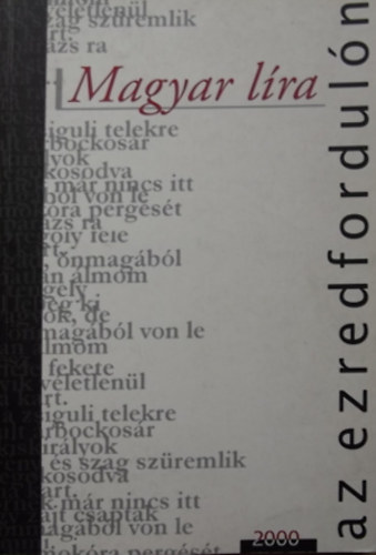 Elek Tibor (szerk.) - Magyar l�ra az ezredfordul�n