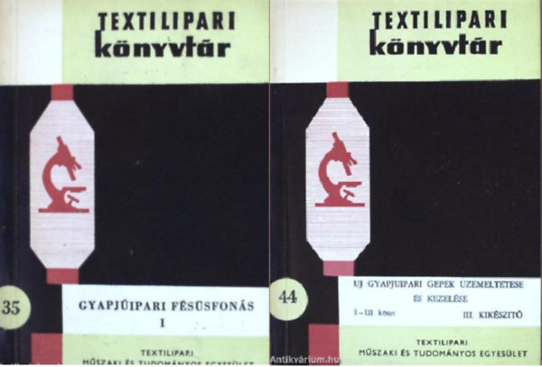 Zilahi M�rton, Geszti L�szl� (szerk.), Dr. Poros Tam�sn� - Gyapj�ipari f�s�sfon�s I-II. + Uj gyapjuipari g�pek �zemeltet�se �s kezel�se III. KIK�SZ�T� ( 3 k�tet )