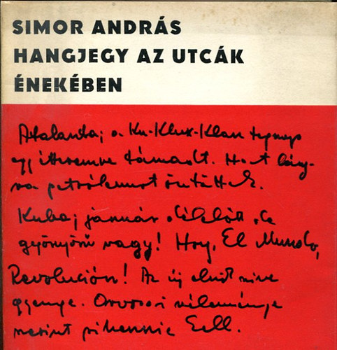 Simor Andr�s - Hangjegy az utc�k �nek�ben