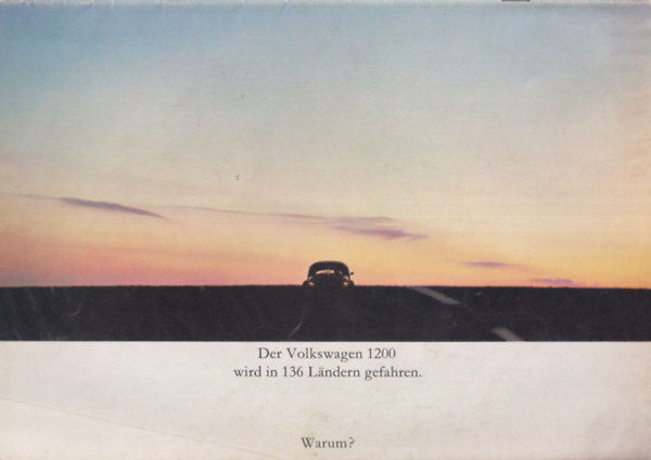 Voklswagen 1200 Bog�r prospektus az 1960-as �vekb�l