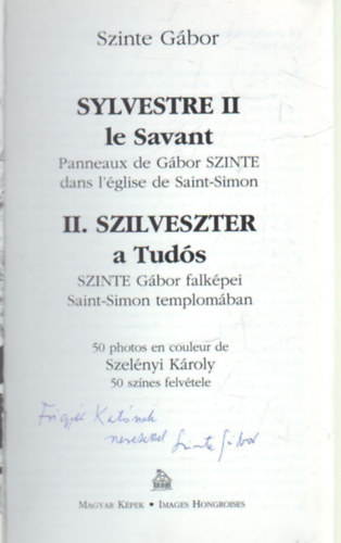 Szinte Gbor - II. Szilveszter a Tuds SZINTE  Gbor falkpei