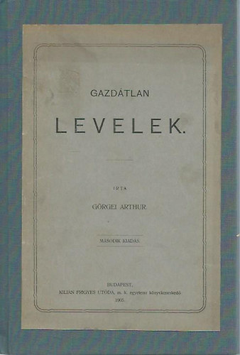 G�rgei Arthur - Gazd�tlan levelek