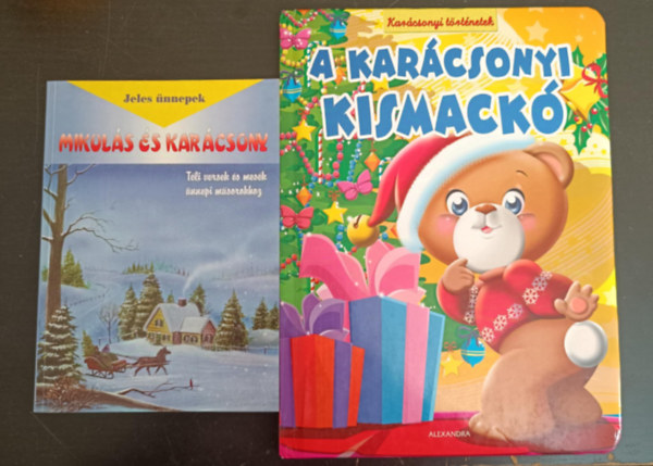 Alexandra Kiadó, TKK - A karácsonyi kismackó - Karácsonyi történetek (Lapozó) + Mikulás és karácsony (Téli versek és mesék)