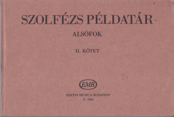 J. Irsai Vera (szerk.) - Szolfzs pldatr - Alsfok II. ktet