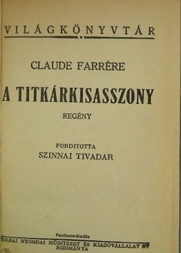 C.Farrére - A titkárkisasszony