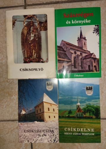 4 db Erdéllyen foglalkozó kiadvány: Csíksomlyó,Csíkszereda, Csíkdelne, Szászrégen és környéke