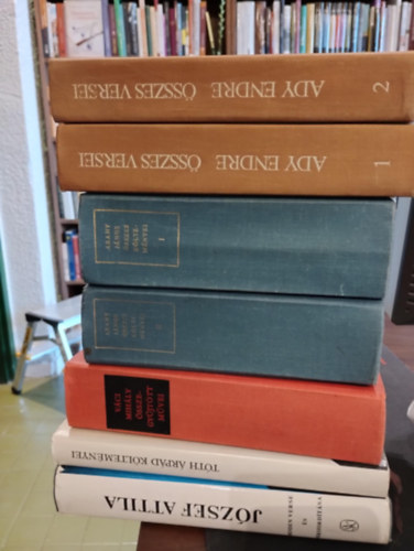 Jzsef Attila - Stoll Bla (szveggondozs), Tth rpd, Vci Mihly, Arany Jnos, Ady Endre - Klasszikus vers knyvcsomag 5 darabos KNYVMENT AJNLAT: Jzsef Attila minden verse s versfordtsa,Tth rpd kltemnyei , Vci Mihly sszegyjttt mvei, Arany Jnos sszes kltemnyei I-II., Ady Endre sszes versei