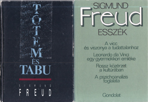 Sigmund Freud - 2 db. Freud kötet (Totem és tabu + Esszék)