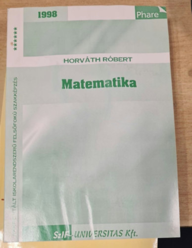Horváth Róbert - Matematika 1998