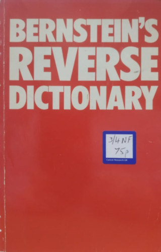 Theodore M. Bernstein, Jane Wagner - Bernstein's Reverse Dictionary