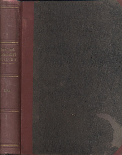 Szily Klmn-Fodor Jzsef-Paszlavszky Jzsef(szerk - Termszettudomnyi kzlny 1884. (16. ktet)