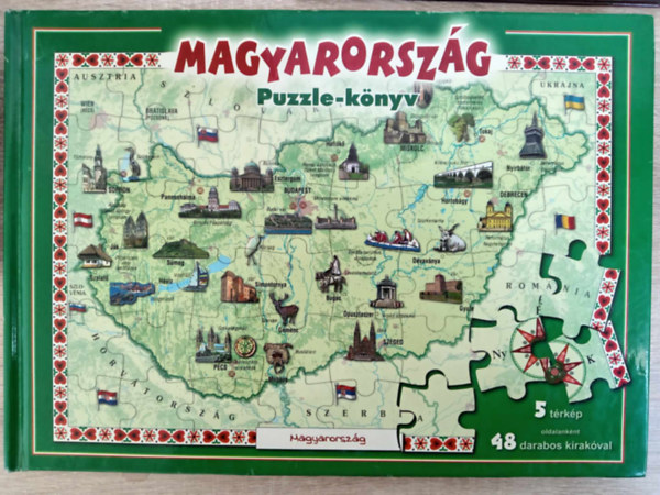 Magyarorszg puzzle-knyv - 5 trkp oldalanknt 48 darabos kirakval