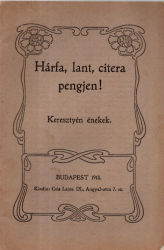 ismeretlen - Hrfa, lant, citera pengjen / Keresztyn nekek /