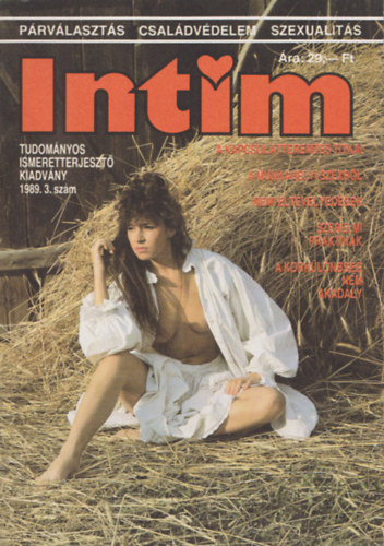 Intim- Tudom�nyos Ismeretterjeszt� Kiadv�ny 3. sz�m, 1989.