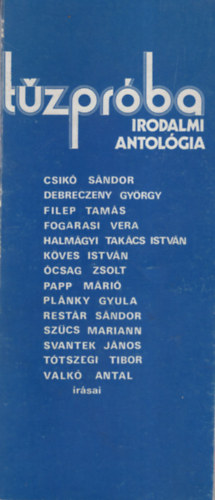 Halmácsi Takács István, Restár Sándor - Tűzpróba - irodalmi antológia