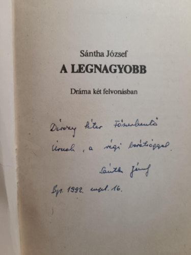 S�ntha J�zsef - A legnagyobb