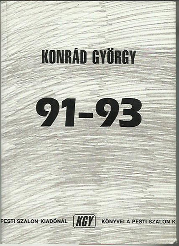 Konr�d Gy�rgy - 91 - 93