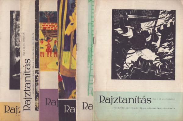 Farkas Gyrgy (szerk.) - Rajztants - Az Oktatsi Minisztrium mdszertani folyirata - VII.vf. 1965/1-6.szm teljes vfolyam